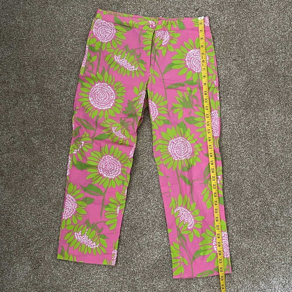 EUC Lilly Pulitzer Vintage Floral Crop Pant HTF - Picture 7 of 9